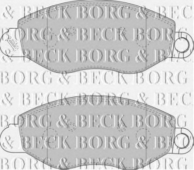 BORG & BECK bbp1714 -  Комплект тормозных колодок, дисковый тормоз